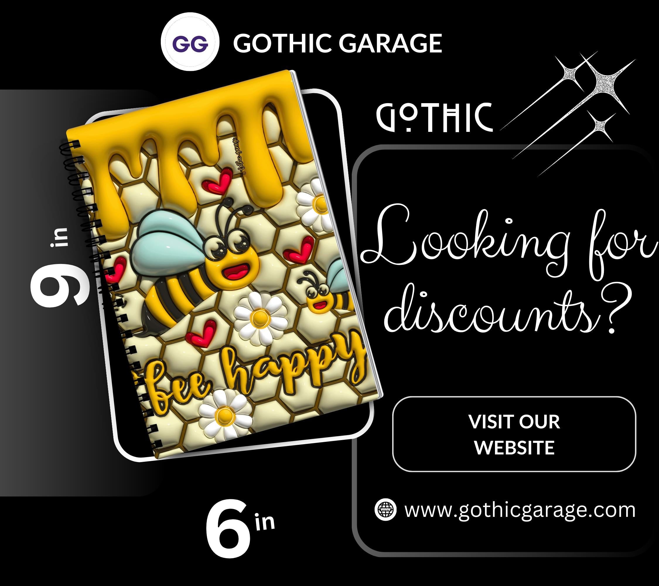 Bee Happy Honey Power Reusable Sticker Book, Perfect Gift to Personalize,  Kids and Adult Friendly Sticker Organizer