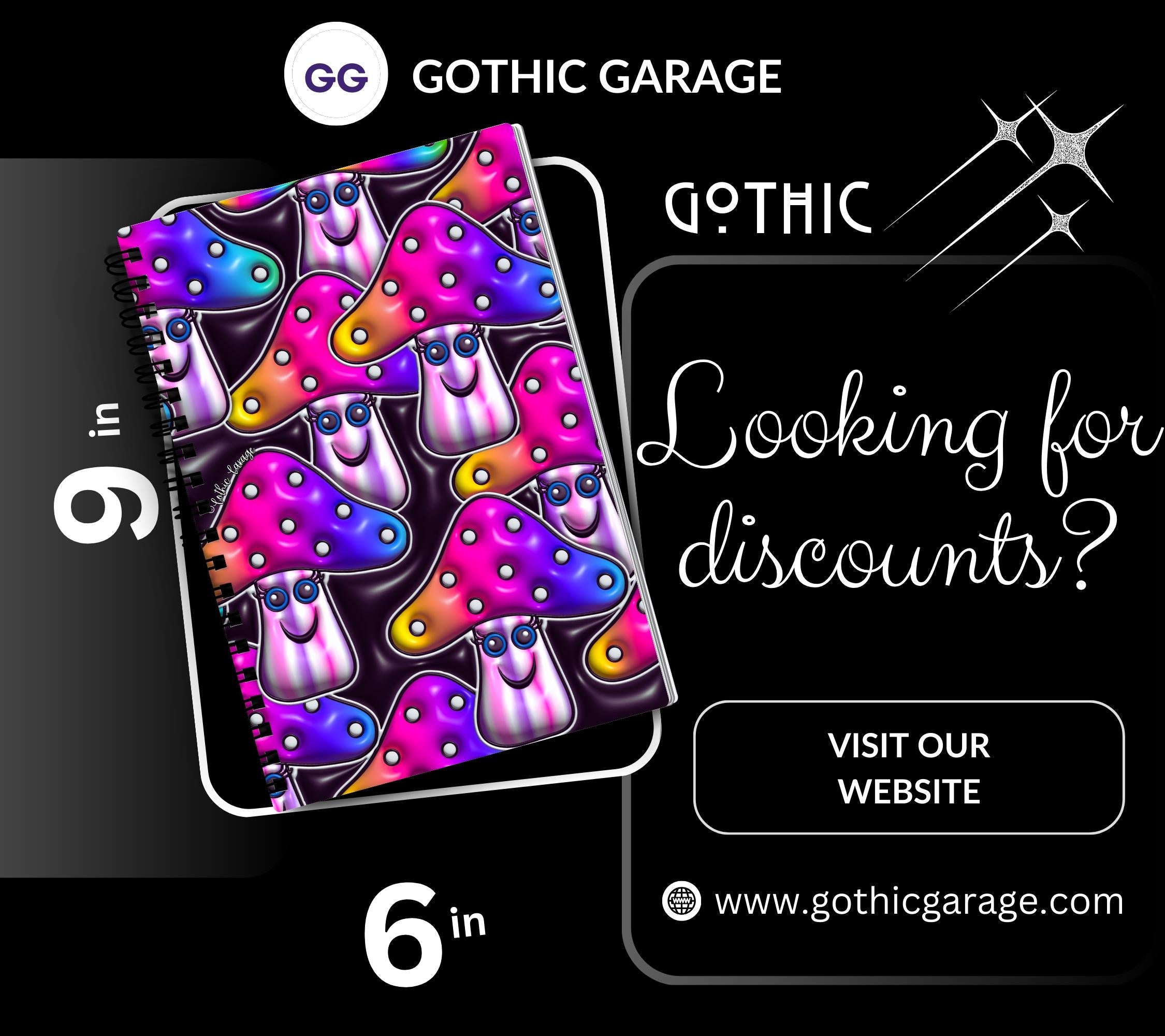 Happy Mushrooms Reusable Sticker Book, Perfect Gift to Personalize,  Kids and Adult Friendly Sticker Organizer