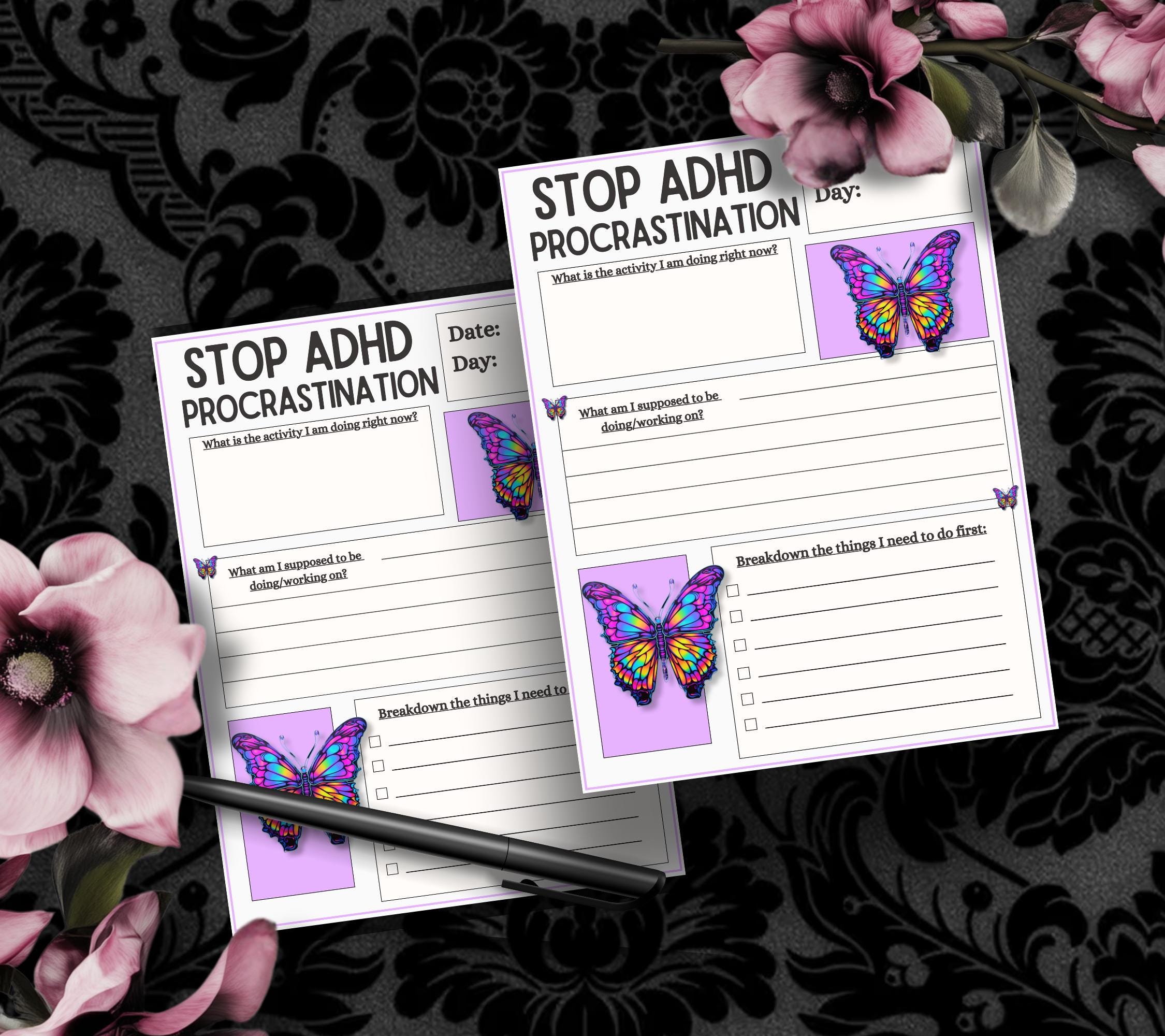 ADHD Stop Procrastinating Notepad, Perfect Gift for Adults Coping with ADHD, Coworkers and Friends