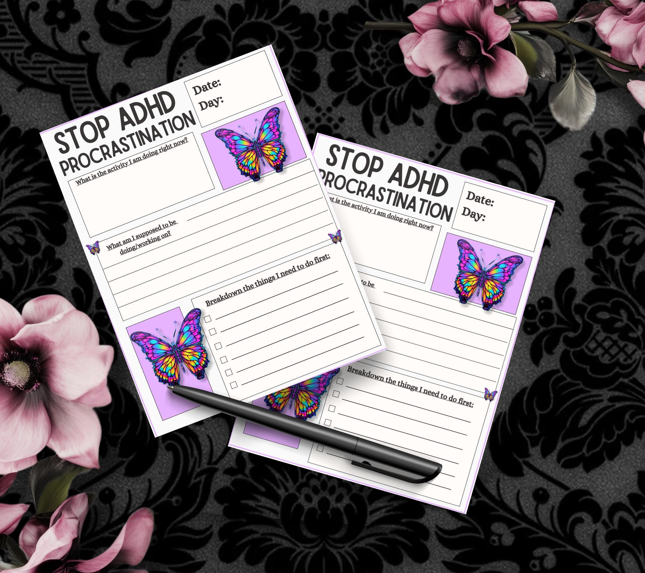 ADHD Stop Procrastinating Notepad, Perfect Gift for Adults Coping with ADHD, Coworkers and Friends