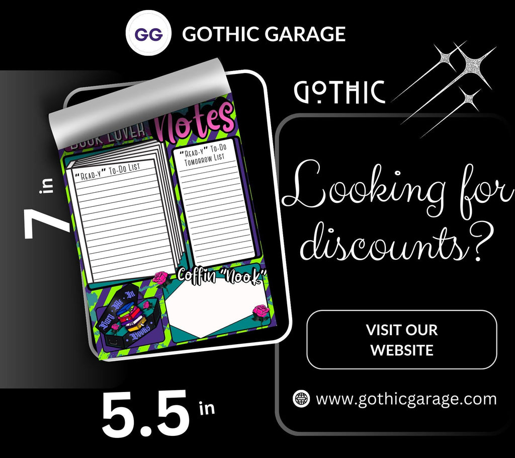 Book Lover Notes Tear-Off Notepad – 50 Sheets of Dark Academia To-Do Lists for Readers & Spooky Bookworms