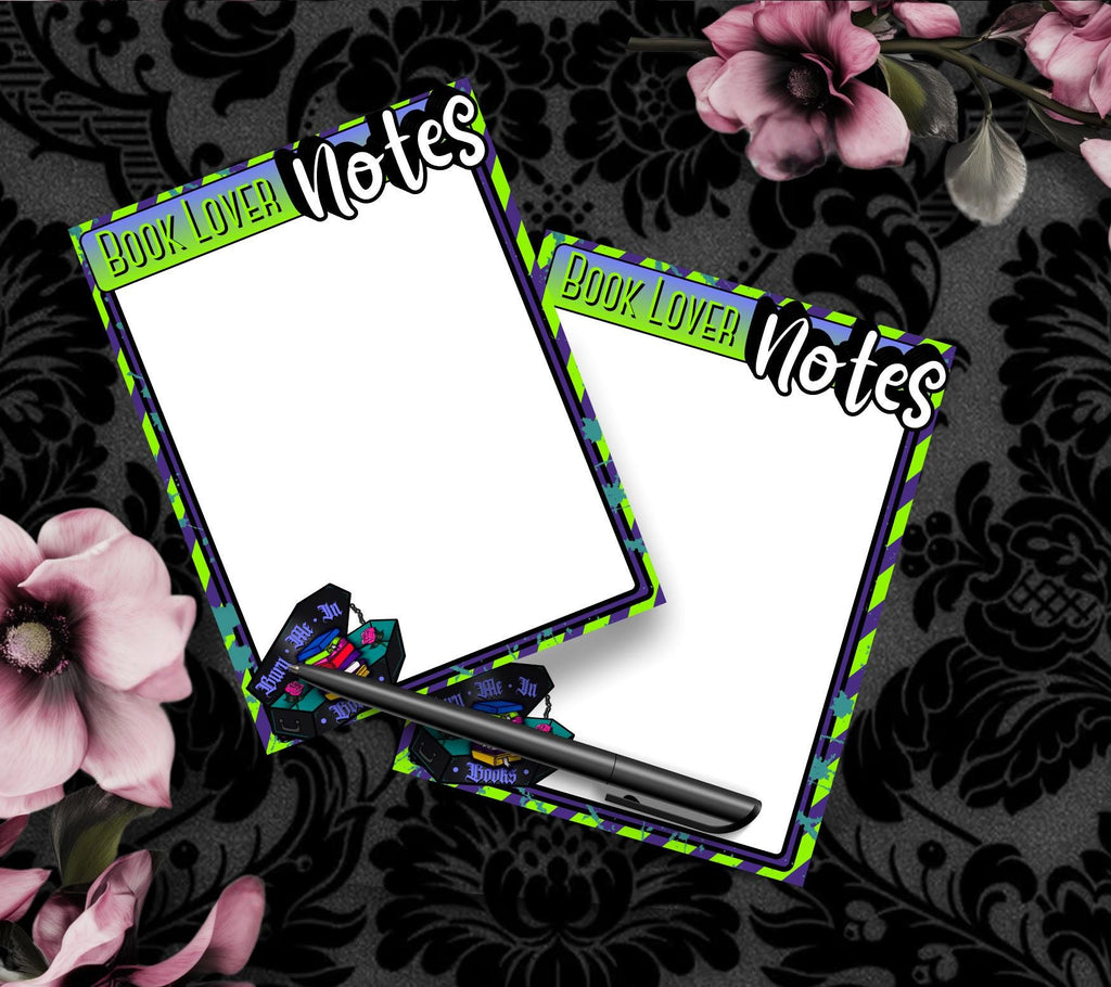 Blank Book Lover Tear-Off Notepad – 50 Sheets of Dark Academia To-Do Lists for Readers & Spooky Bookworms