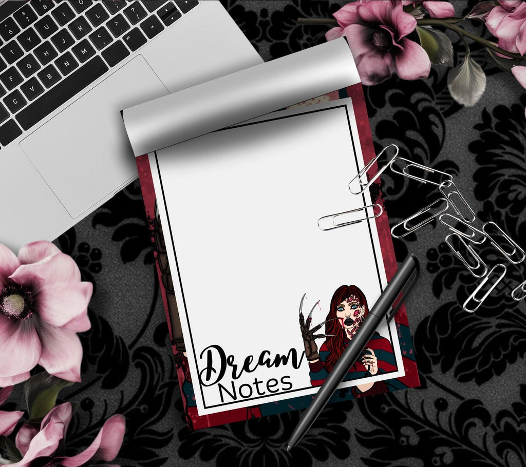Horror Dream Notes Tear-Off Notepad – 50 Sheets, Nightmare-Inspired Stationery for Dream Journaling & Spooky Note-Taking