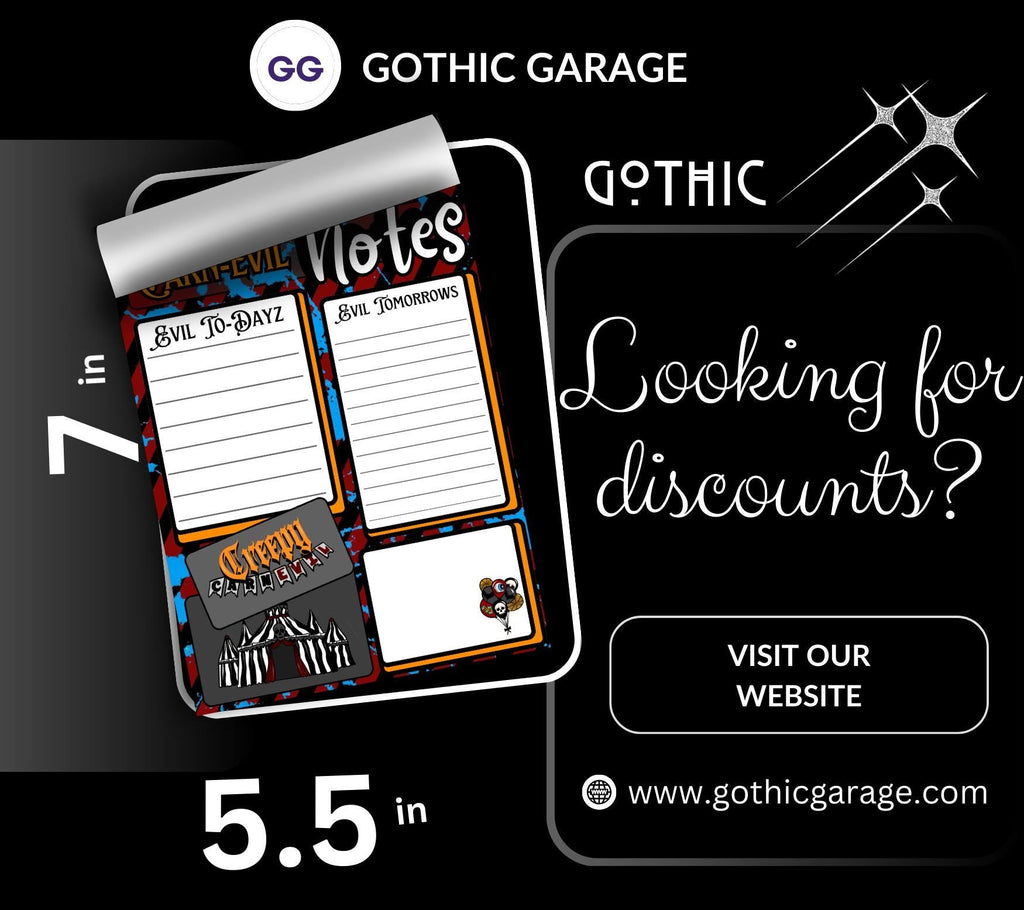 Carn-Evil Notes Tear-Off Notepad – 50 Sheets of Creepy Carnival-Themed To-Do Lists for Spooky Planners & Horror Fans