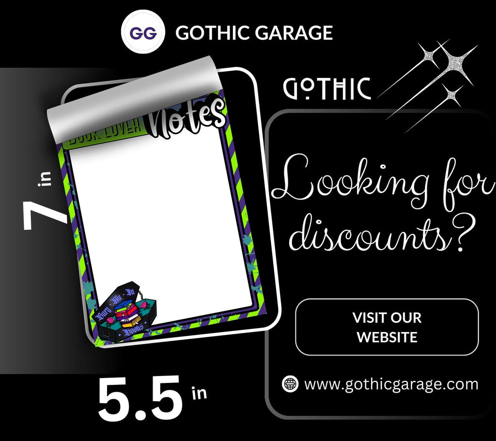 Blank Book Lover Tear-Off Notepad – 50 Sheets of Dark Academia To-Do Lists for Readers & Spooky Bookworms