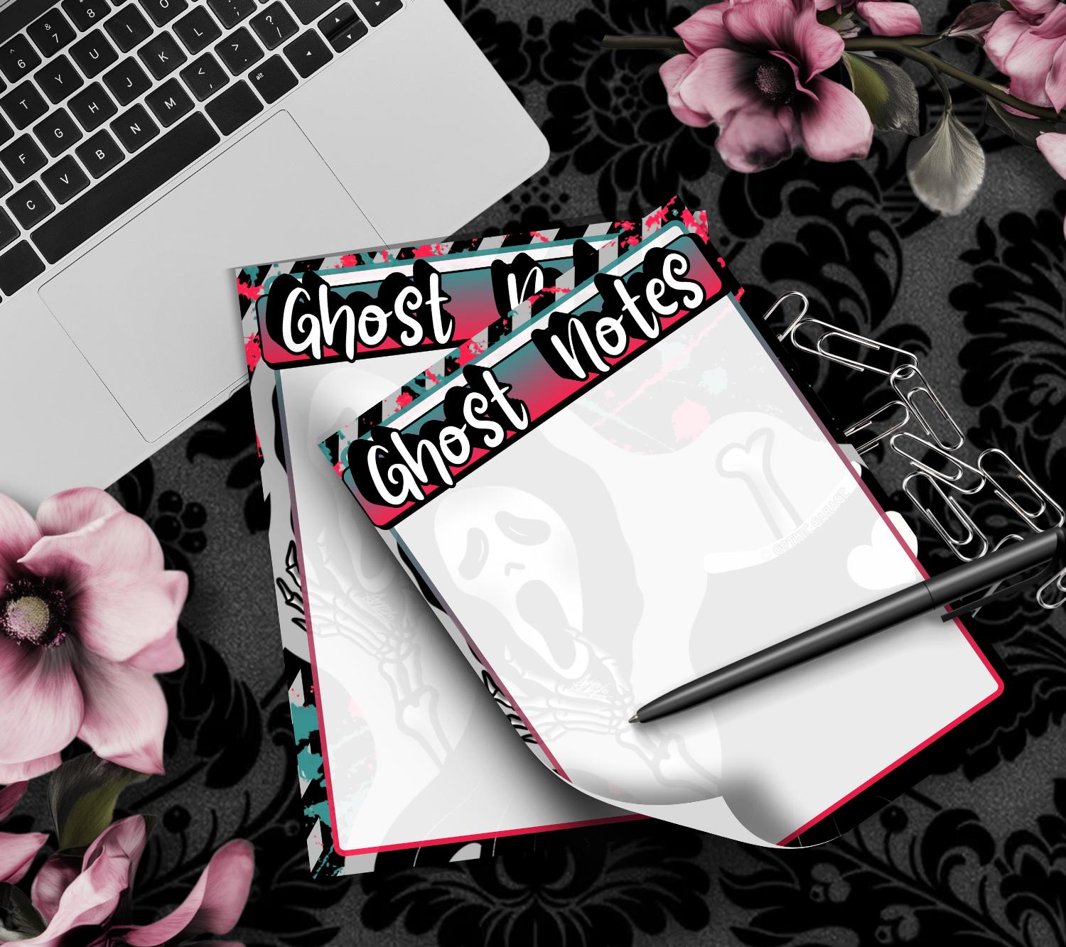 Blank Ghost Notes Tear-Off Notepad – 50 Sheets of Spooky Cute Stationery for Horror Fans & Hauntingly Organized Lists