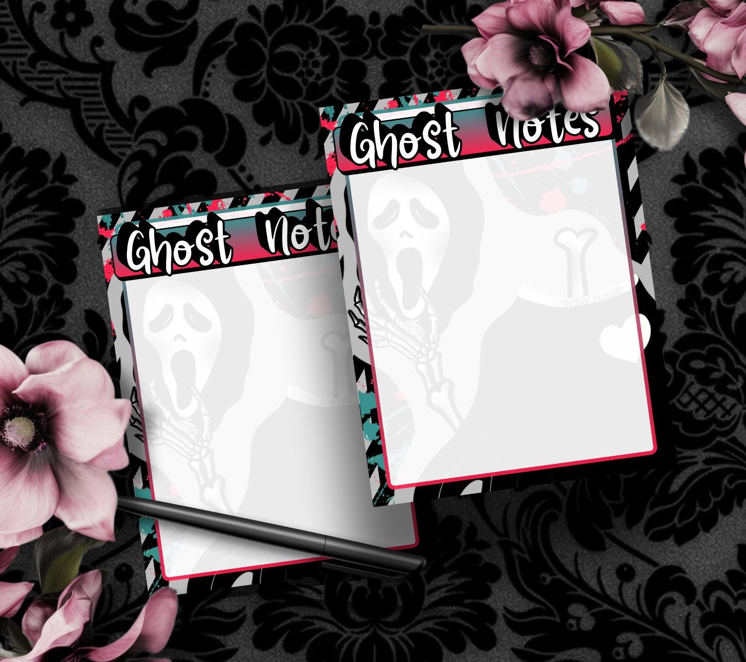 Blank Ghost Notes Tear-Off Notepad – 50 Sheets of Spooky Cute Stationery for Horror Fans & Hauntingly Organized Lists
