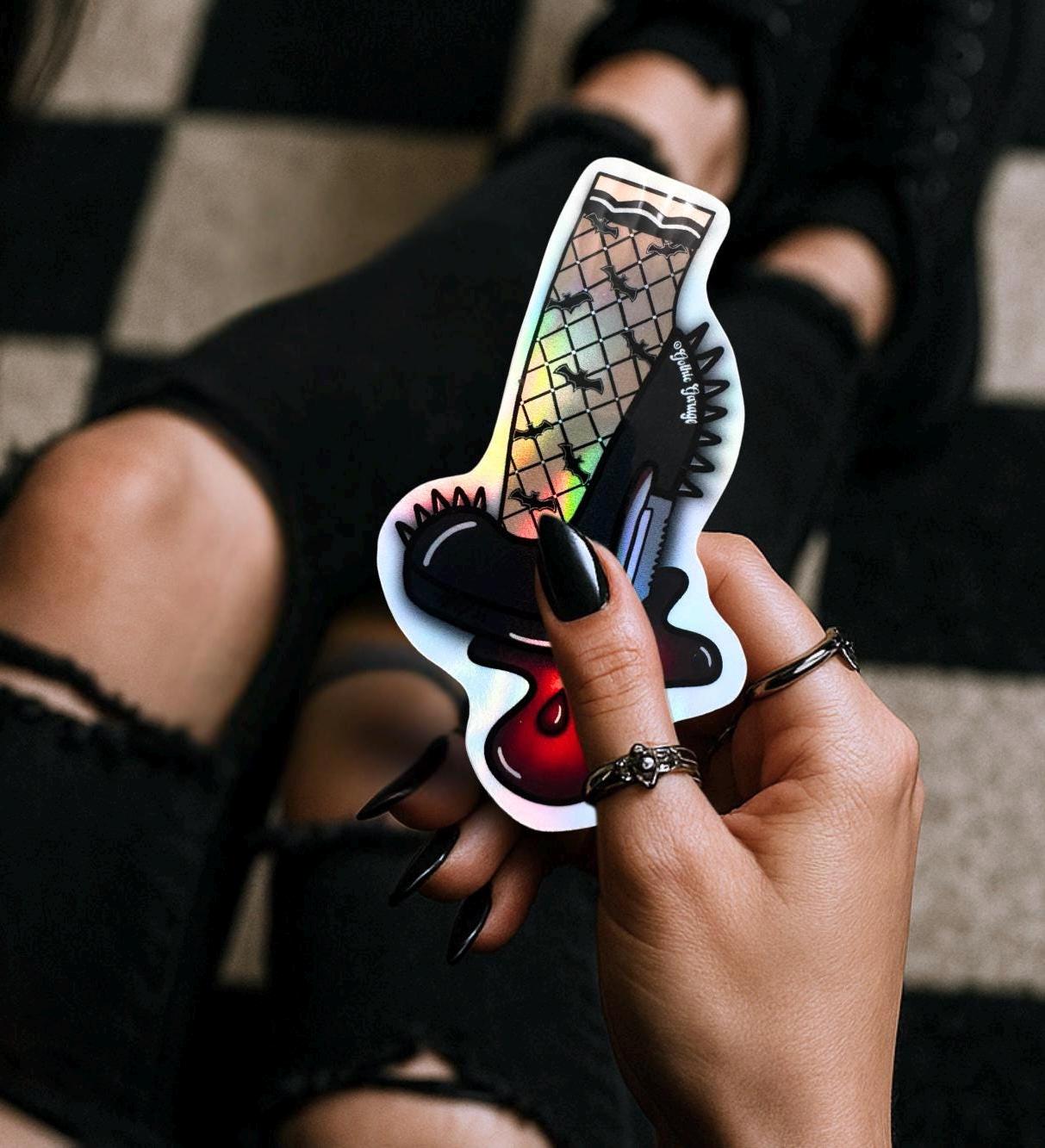 Killer Punk Heels, Waterproof Die Cut Sticker, Choose Between Glossy or Holographic, Perfect to Add Fun to any Surface
