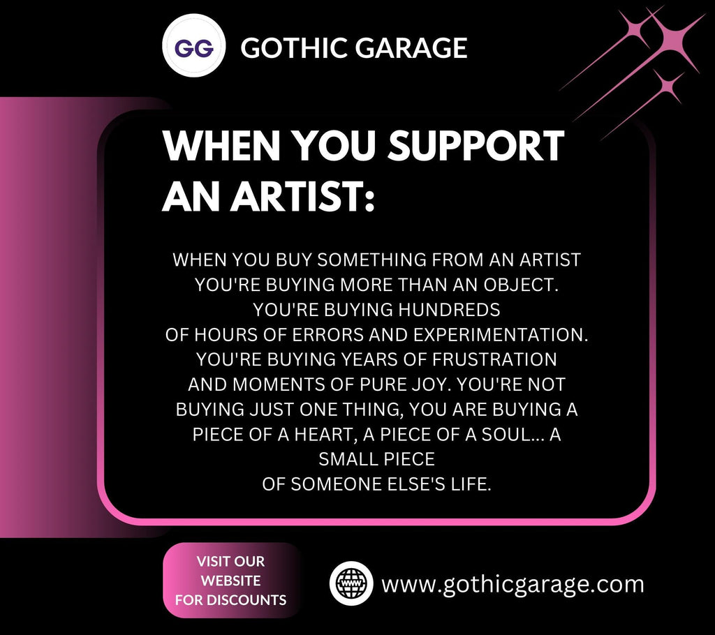 Naughty Goth Sticky Buns, Waterproof Die Cut Sticker, Choose Between Glossy or Holographic, Perfect to Add Fun to any Surface