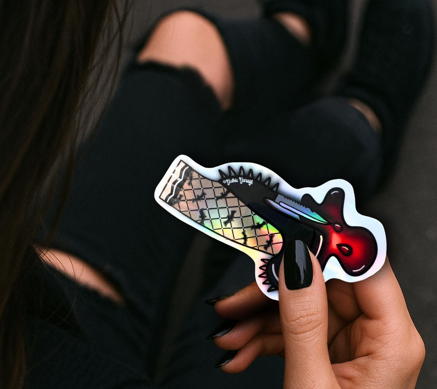 Killer Punk Heels, Waterproof Die Cut Sticker, Choose Between Glossy or Holographic, Perfect to Add Fun to any Surface
