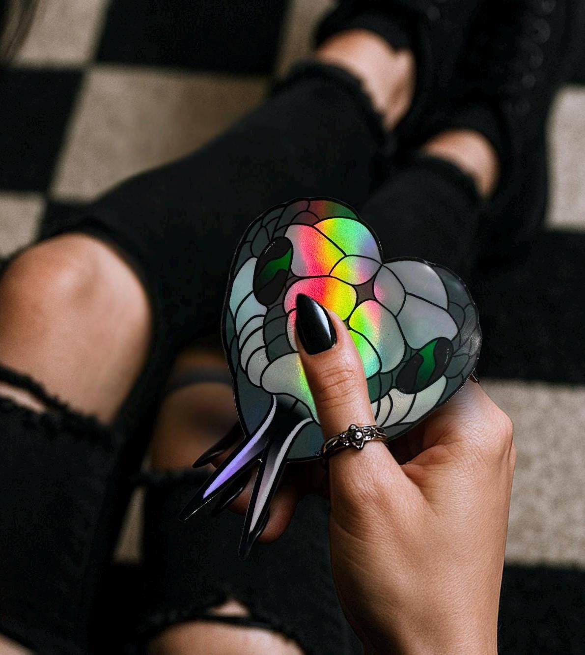 Head of the Snake, Waterproof Die Cut Sticker, Choose Between Glossy or Holographic, Perfect to Add Fun to any Surface