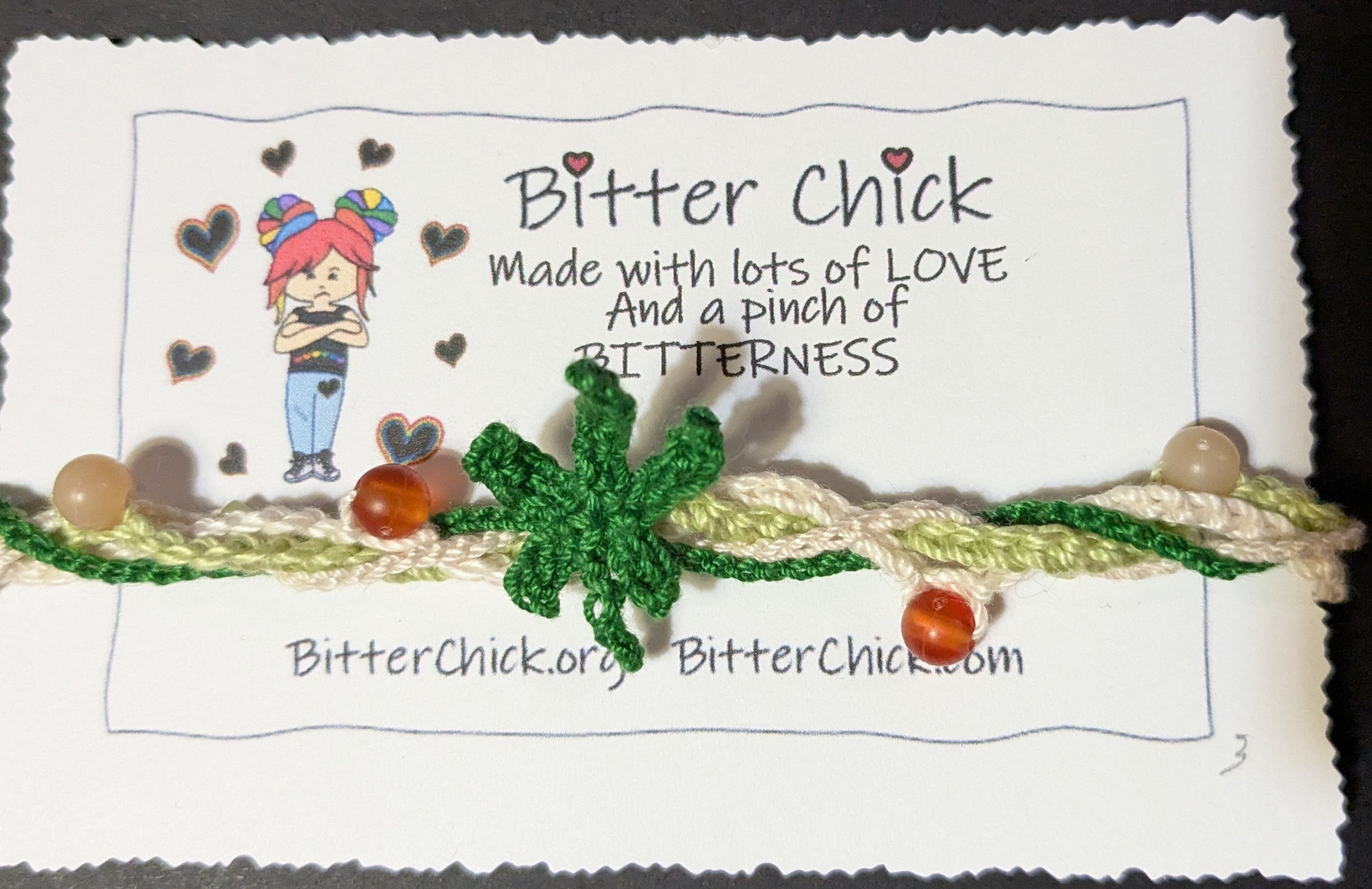 Mary Jane Crochet Bracelet