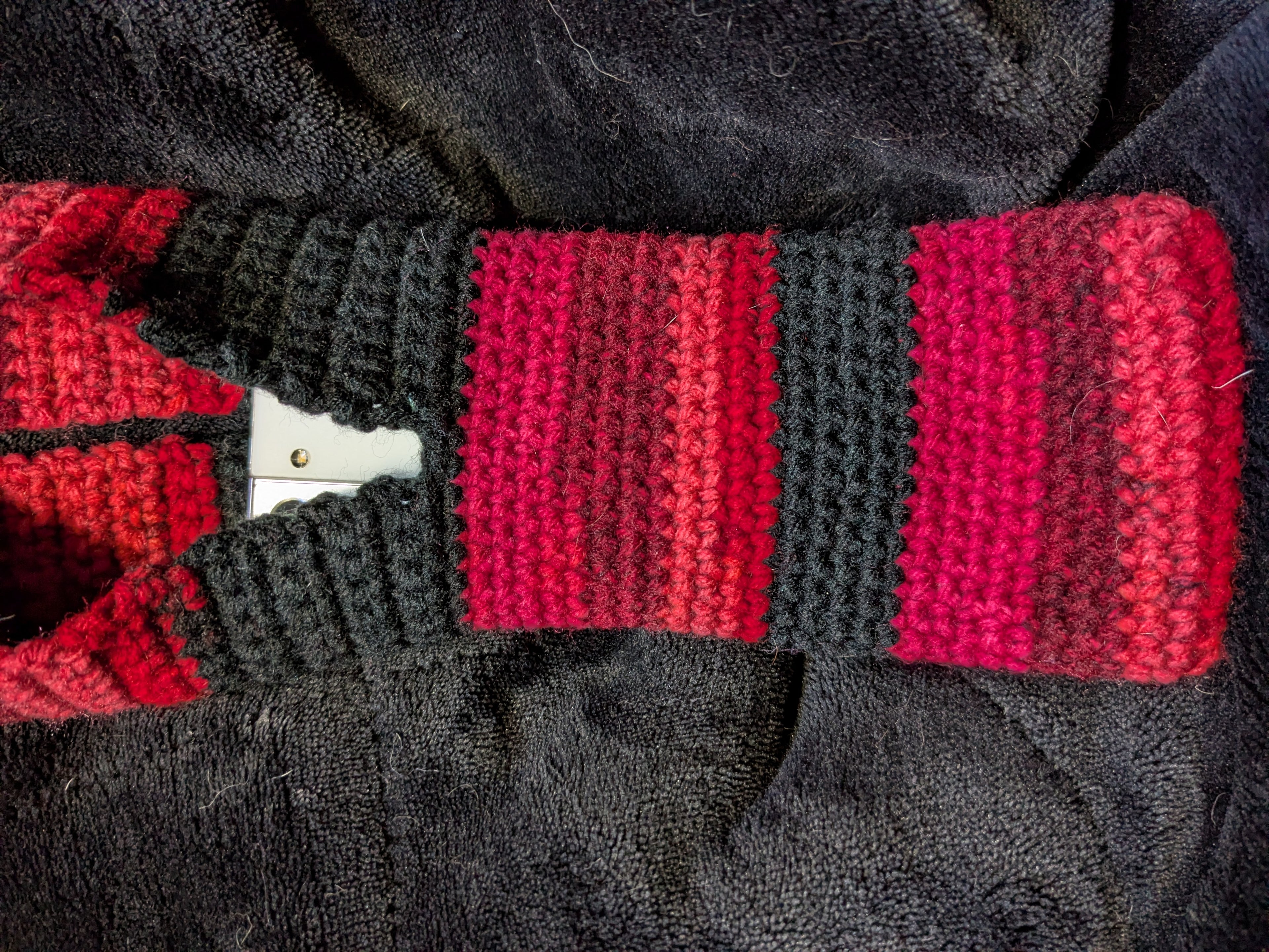 Red Variant Phone Sweater