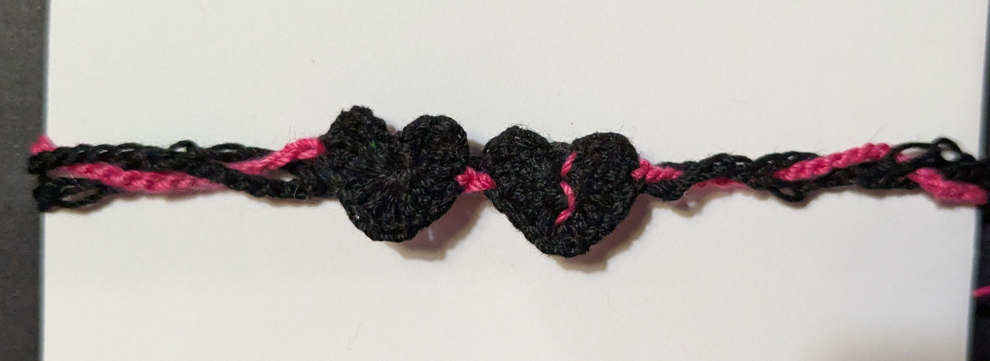 BHC - Black Hearts Club Crochet Bracelet #12