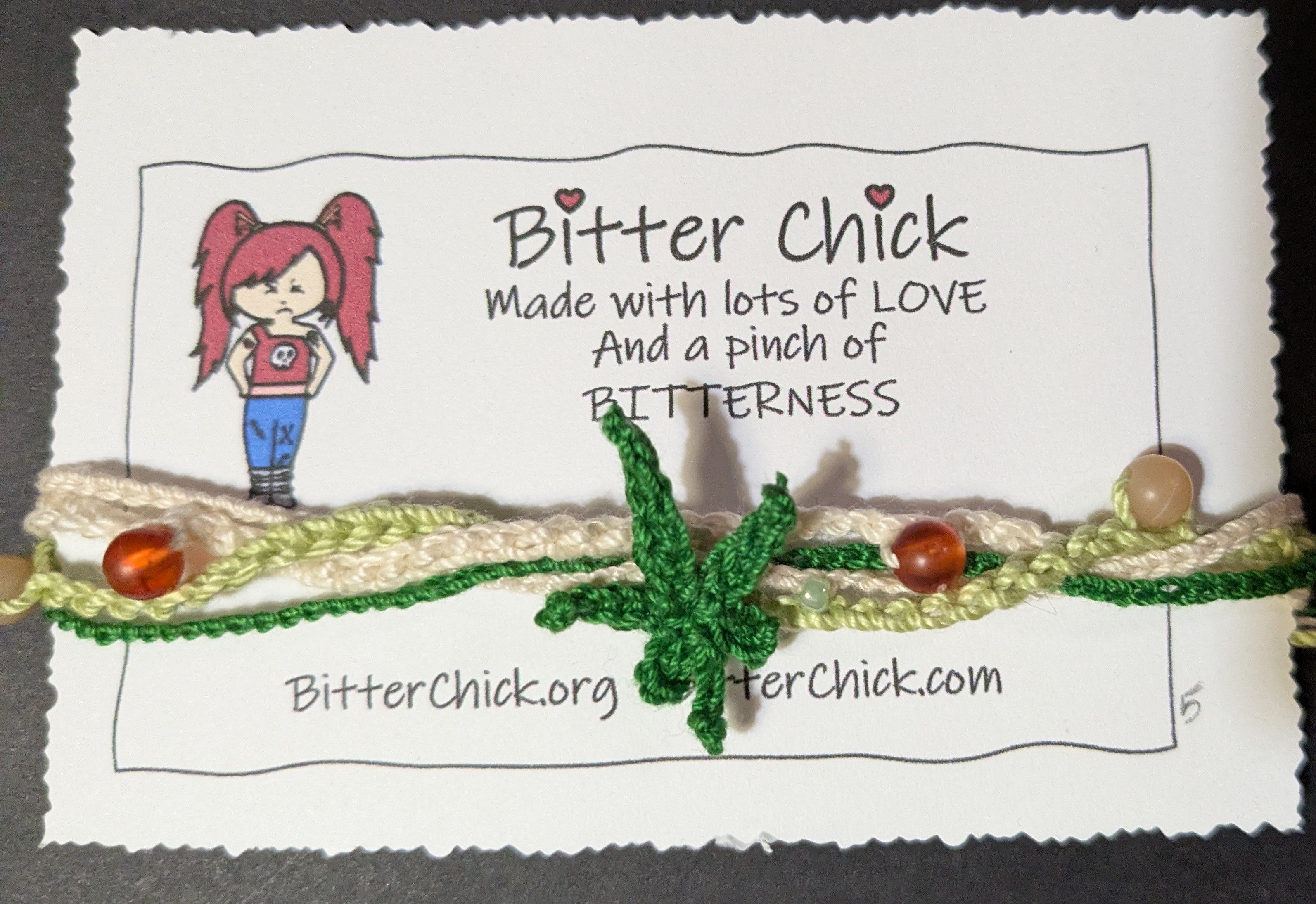 Mary Jane Crochet Bracelet