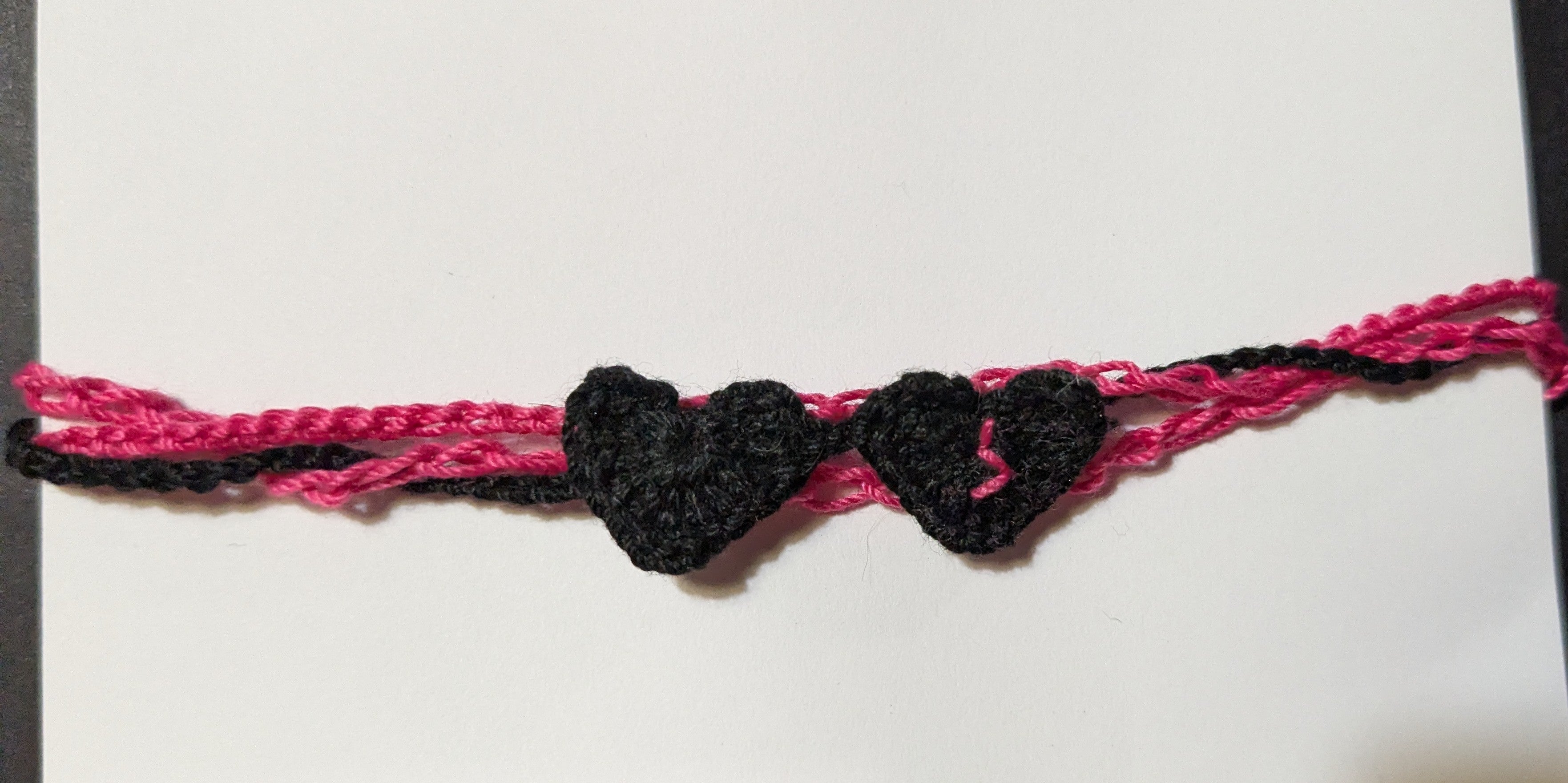 BHC - Black Hearts Club Crochet Bracelet #10