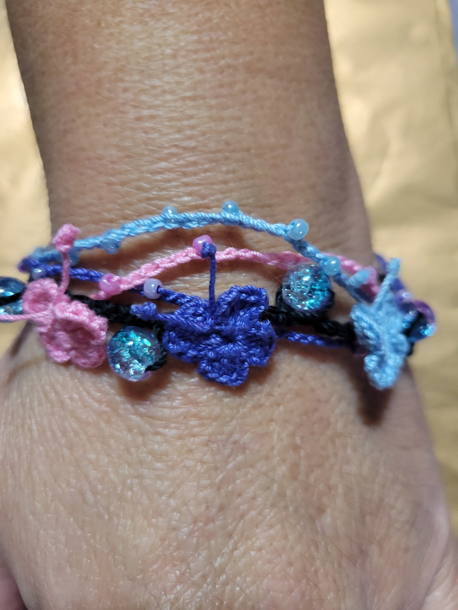 Butterfly Bracelet - Crochet