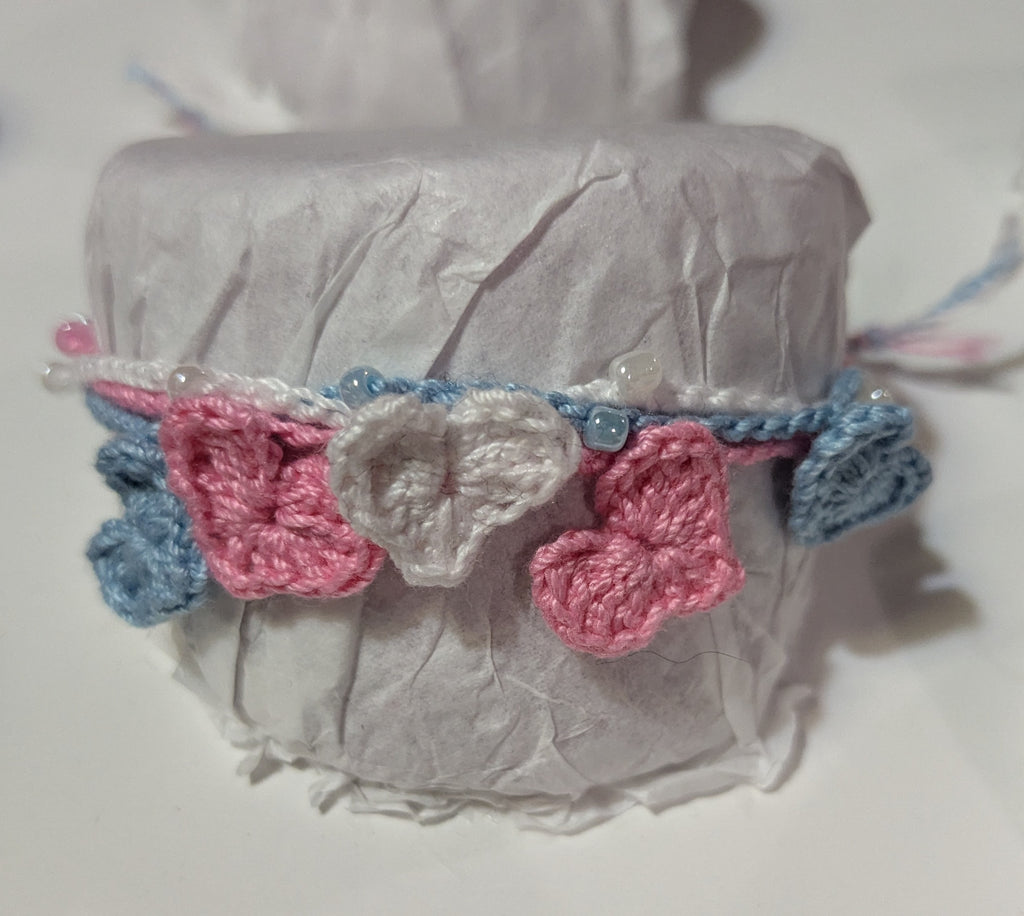 Trans Lives Matter Crochet Bracelet