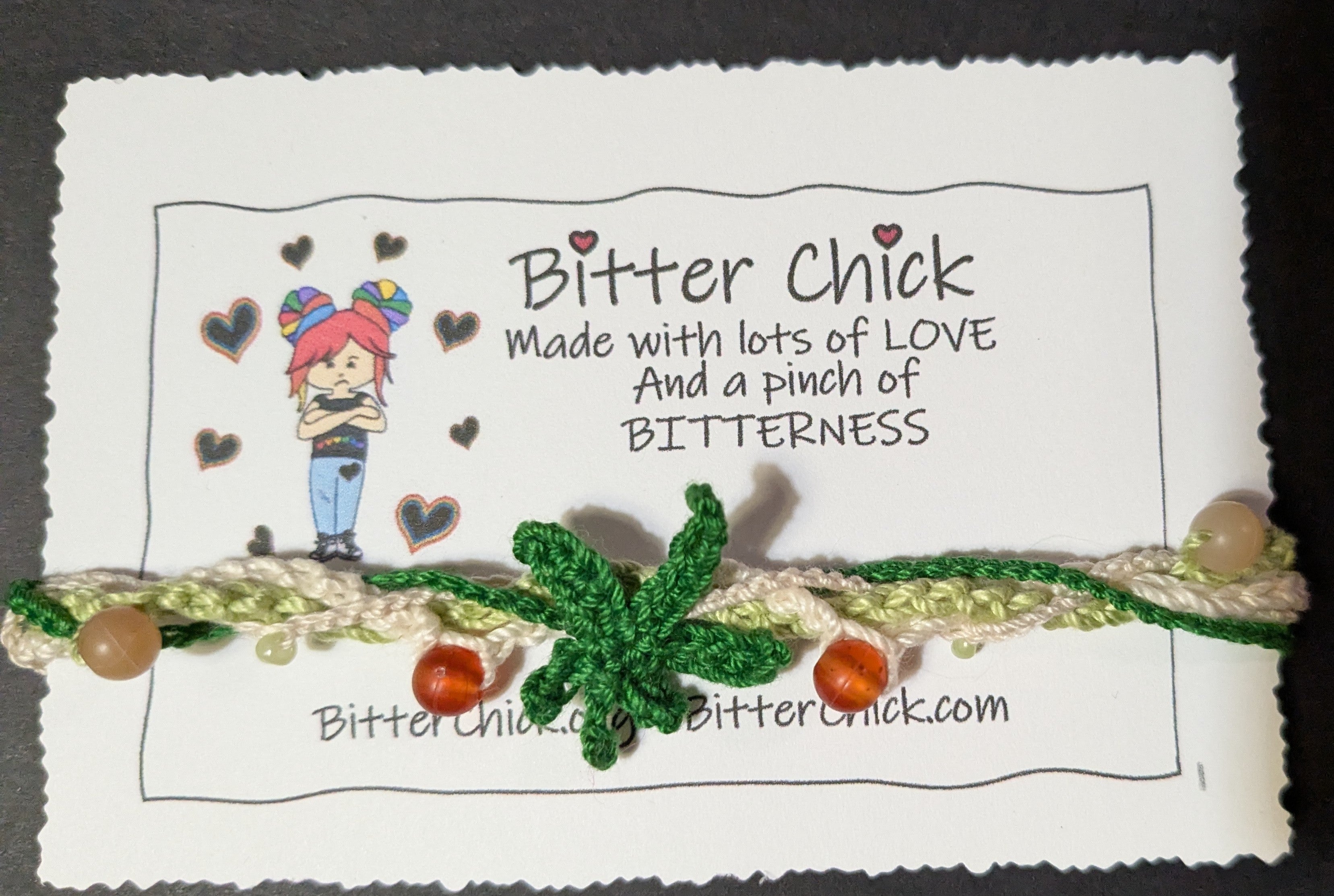 Mary Jane Crochet Bracelet