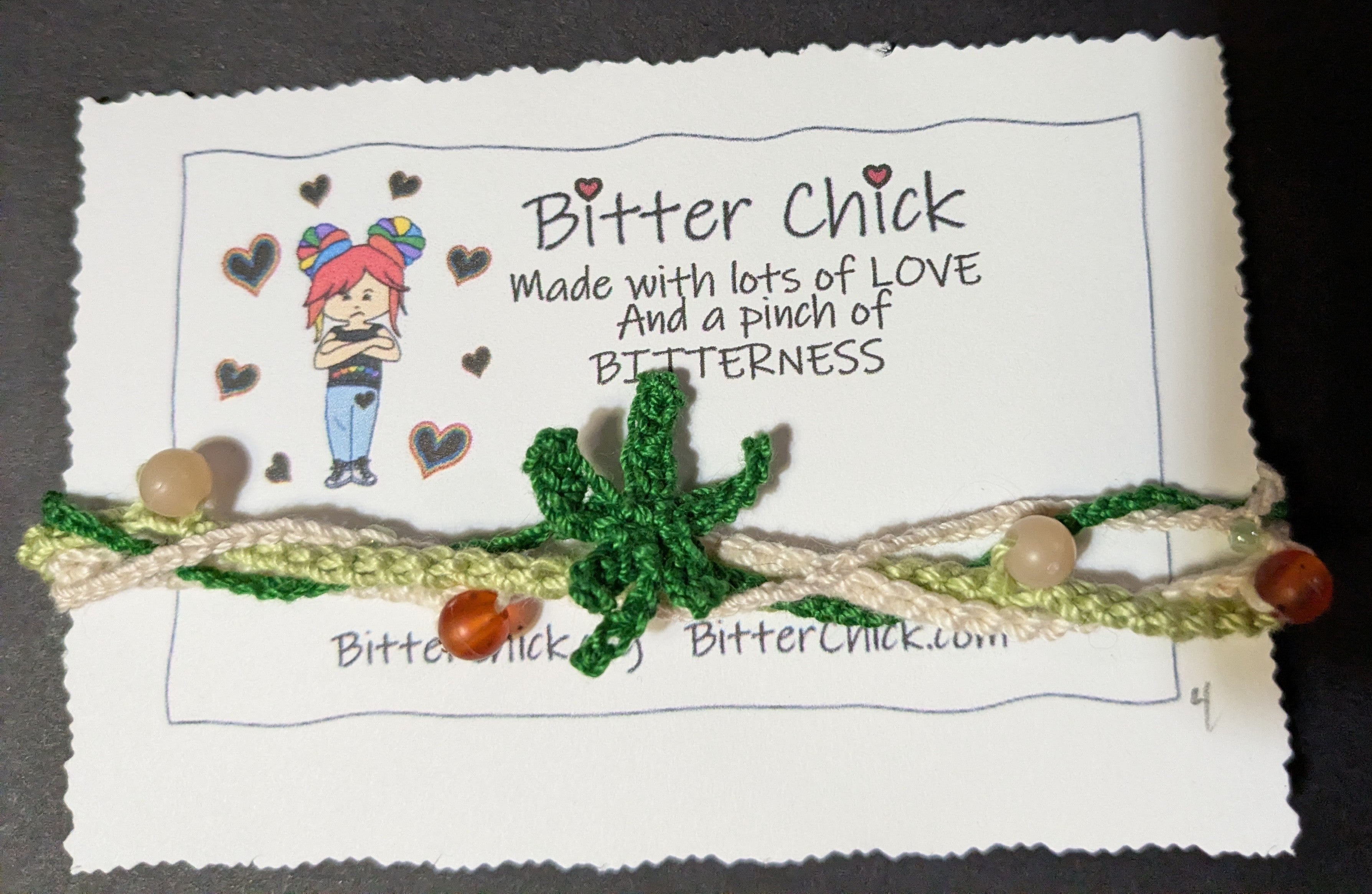 Mary Jane Crochet Bracelet