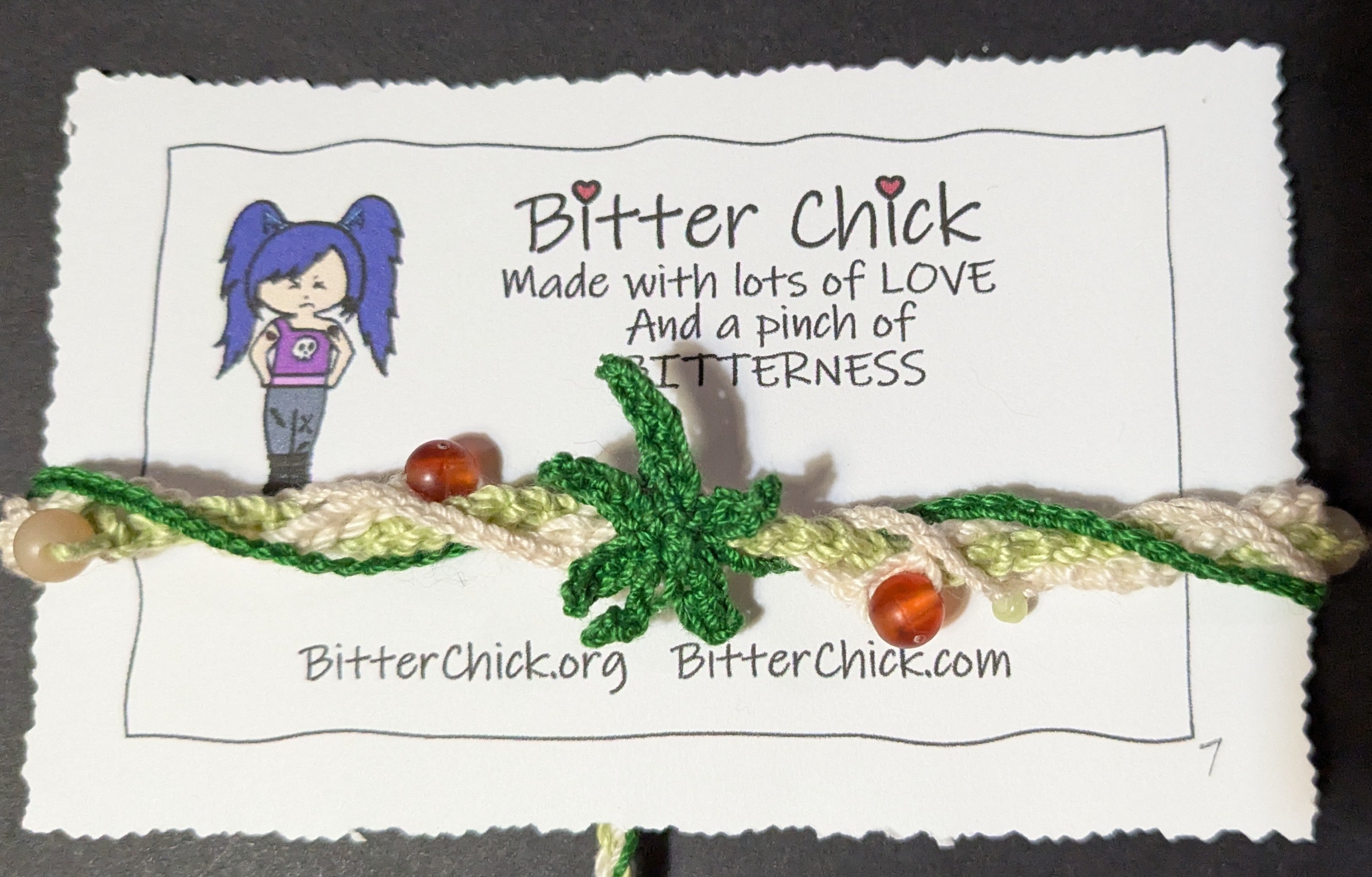 Mary Jane Crochet Bracelet