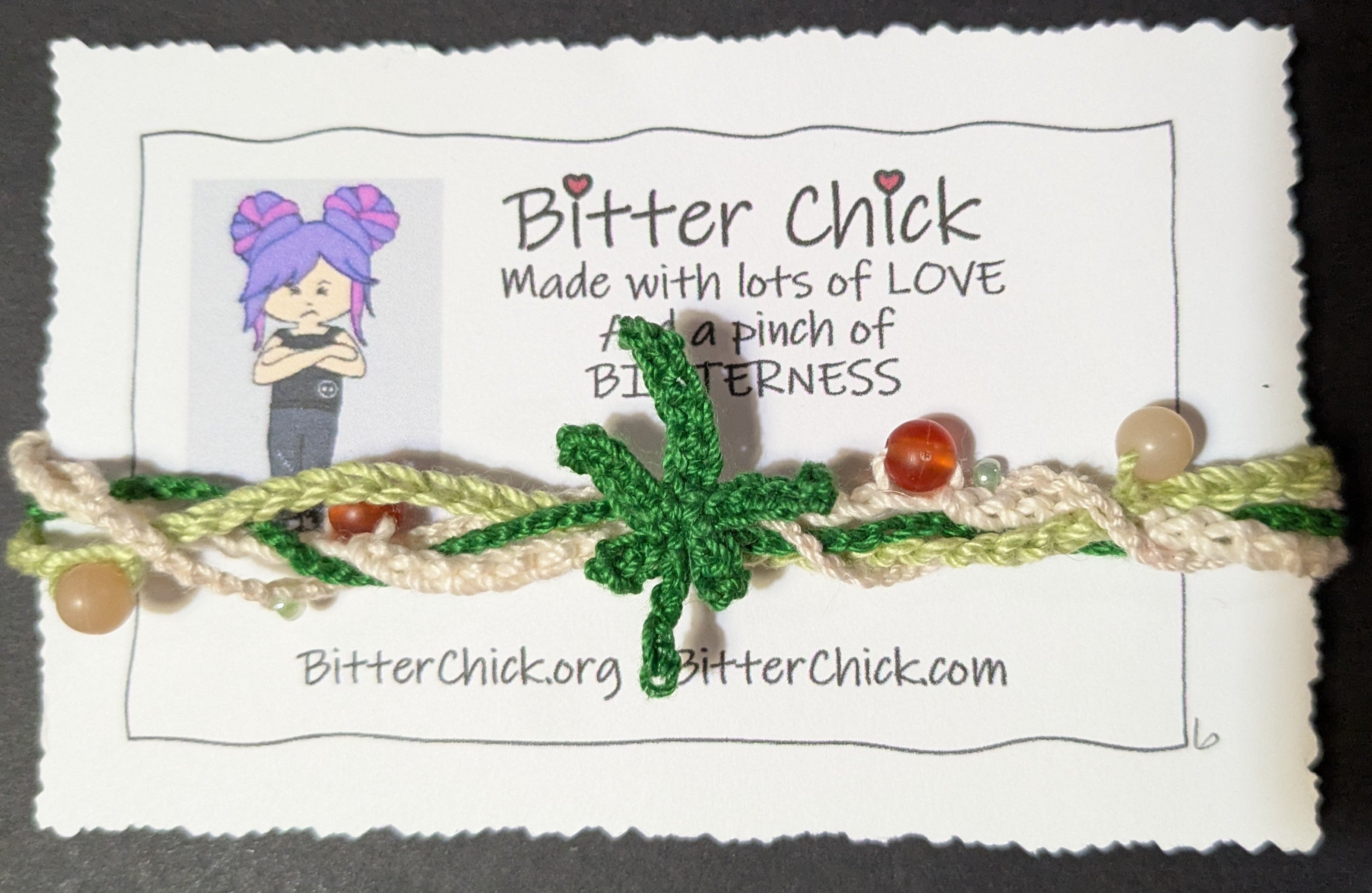 Mary Jane Crochet Bracelet