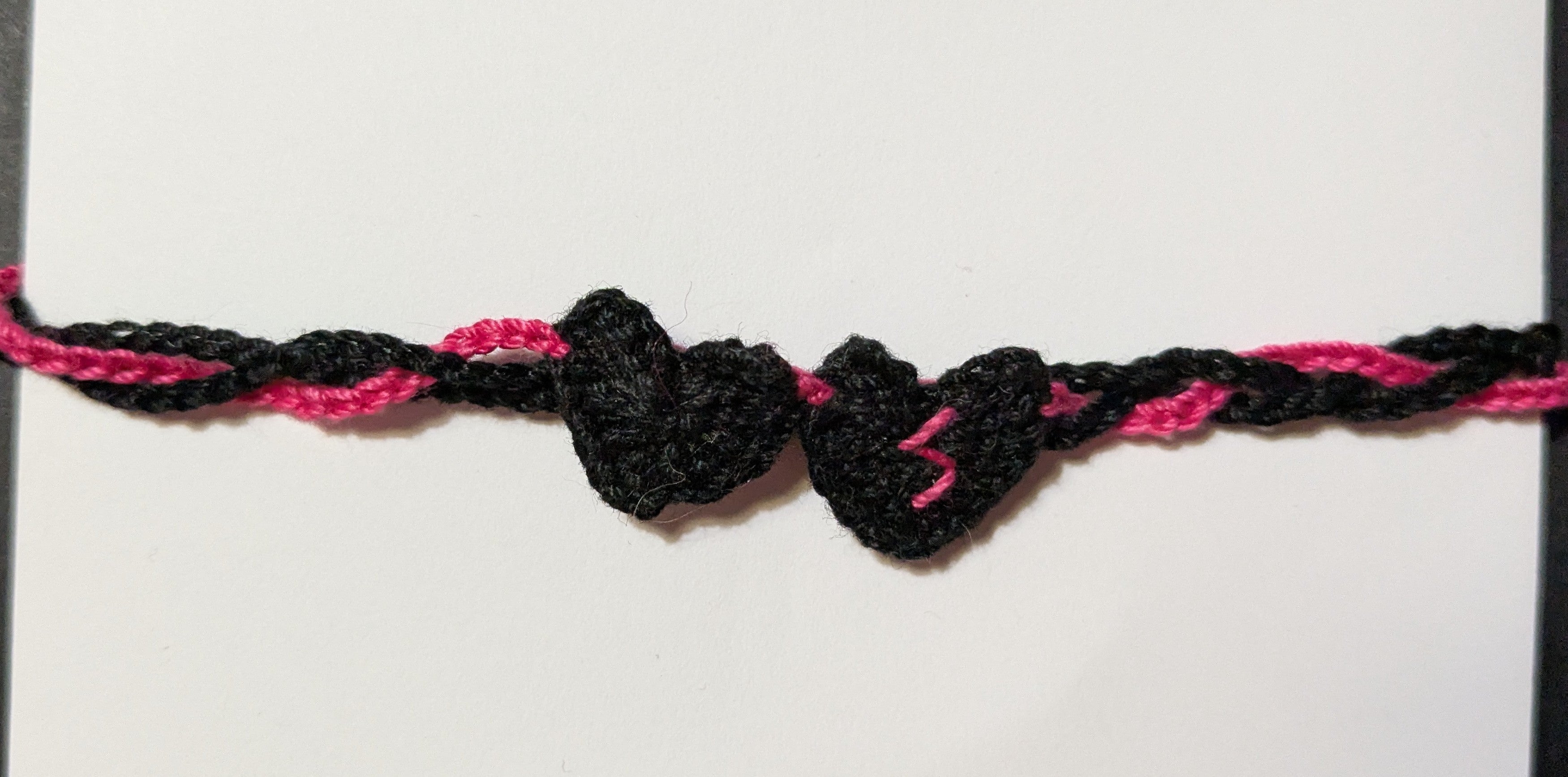 BHC - Black Hearts Club Crochet Bracelet #11