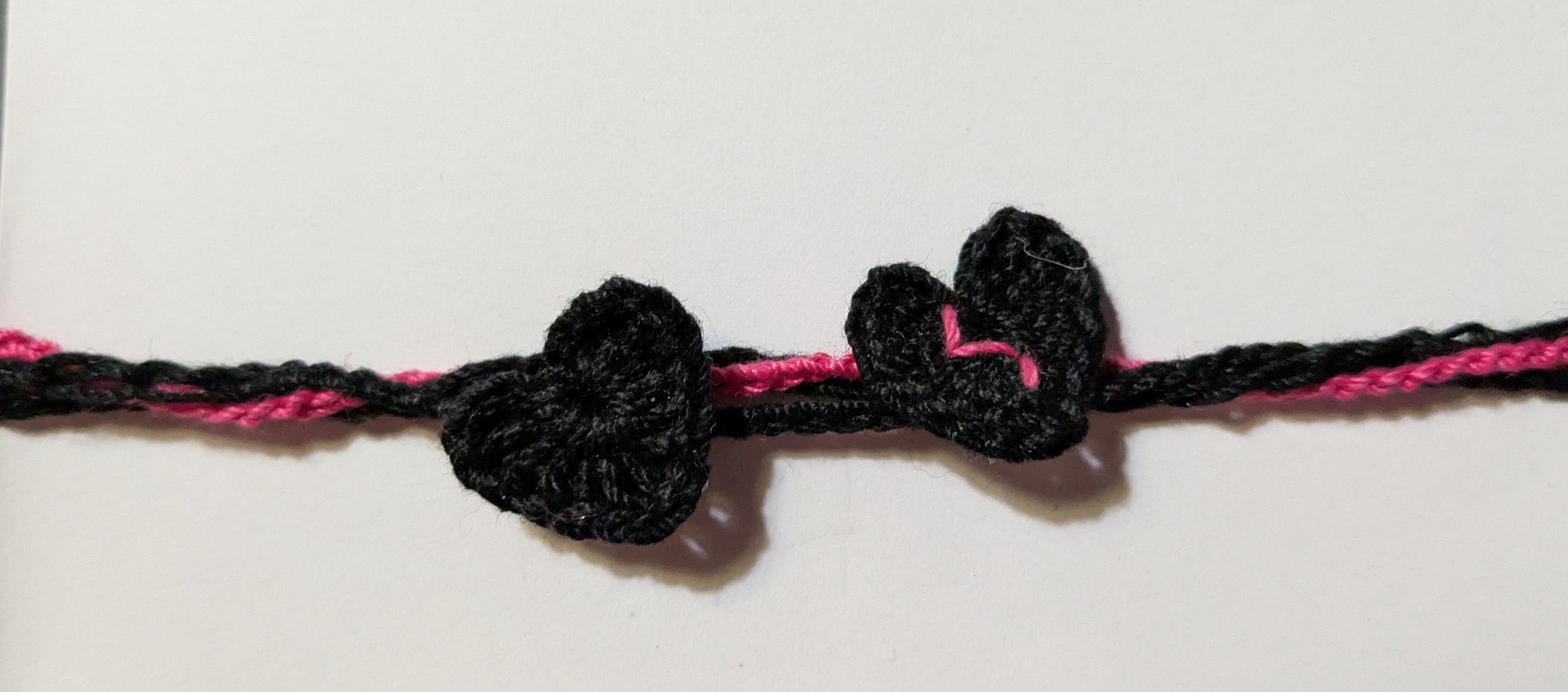 BHC - Black Hearts Club Crochet Bracelet #4
