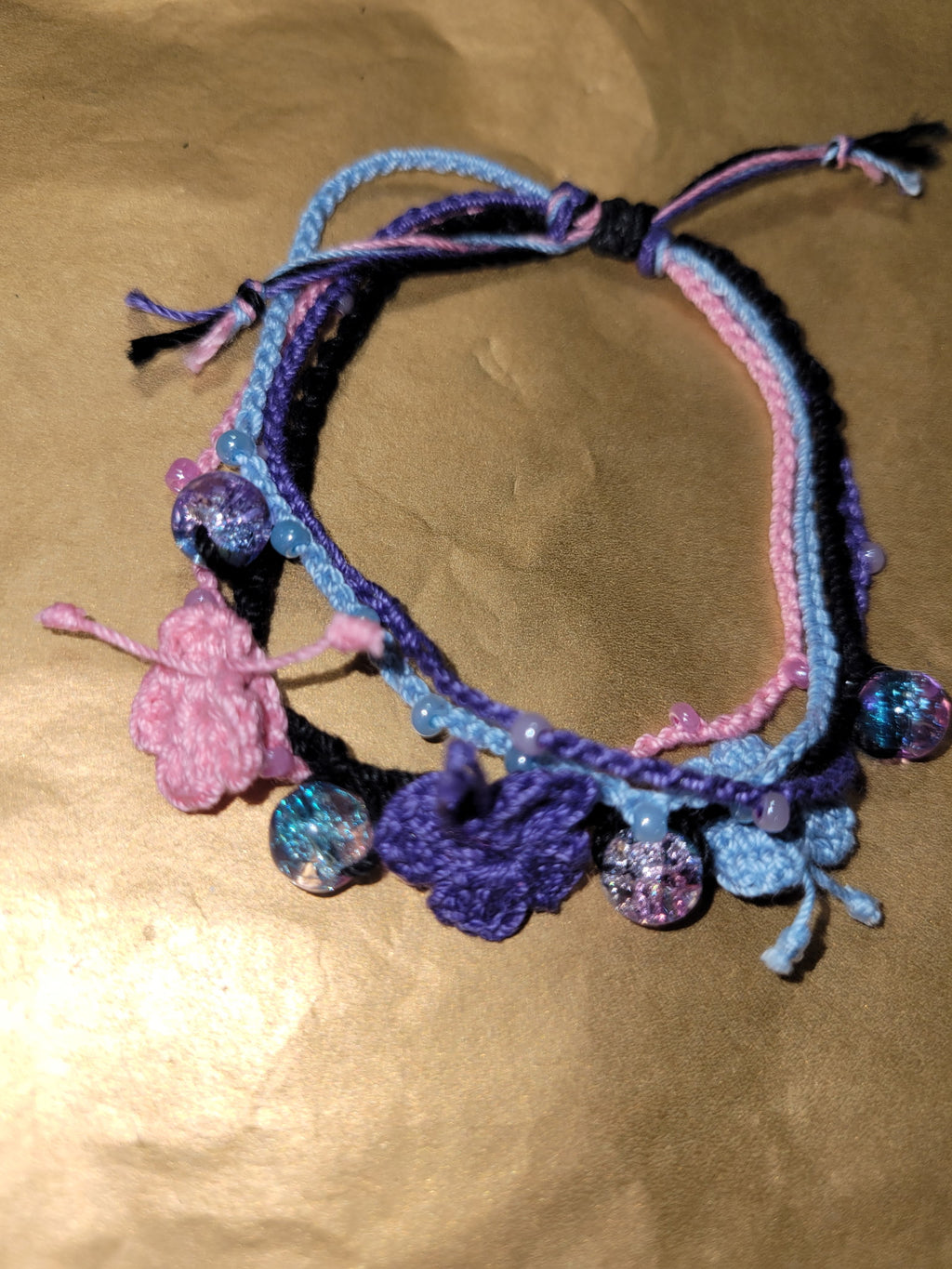 Butterfly Bracelet - Crochet