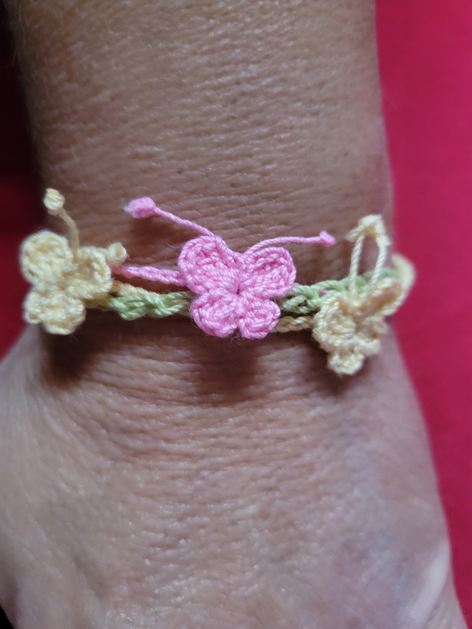 Butterfly Bracelet - Crochet