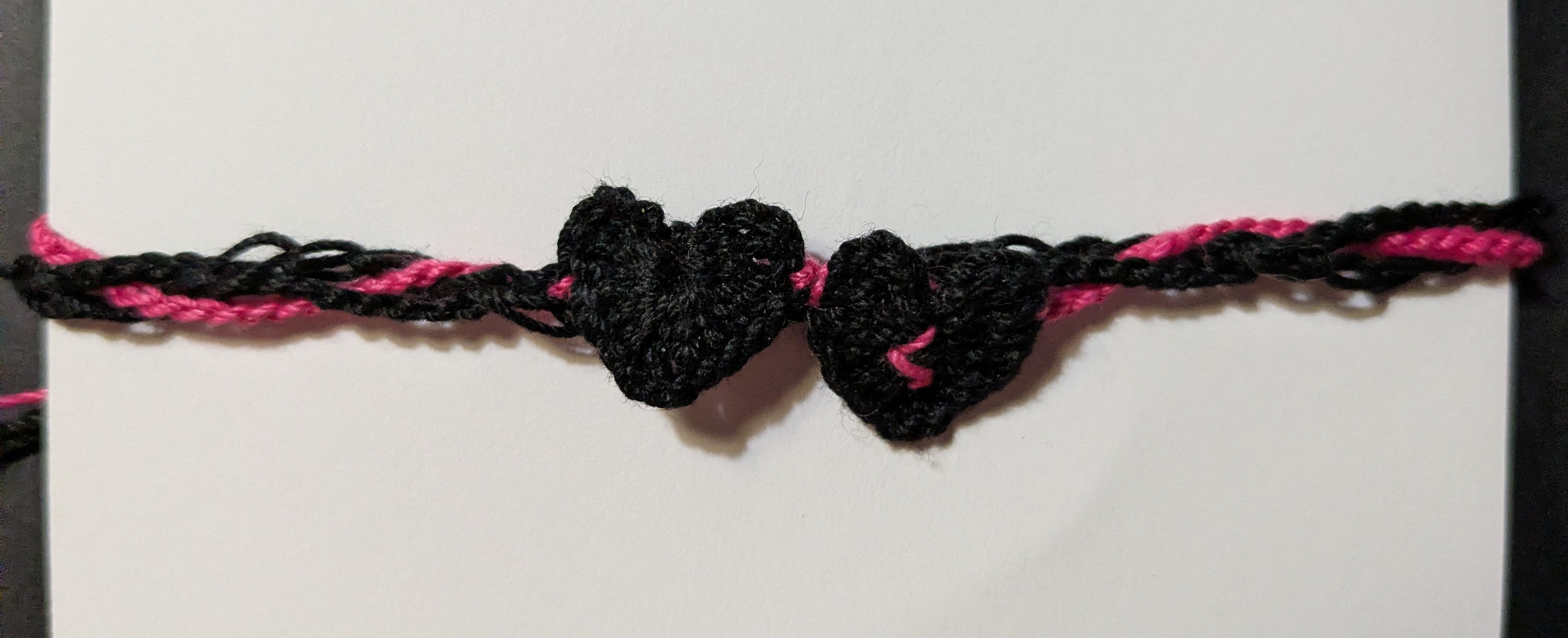 BHC - Black Hearts Club Crochet Bracelet #5